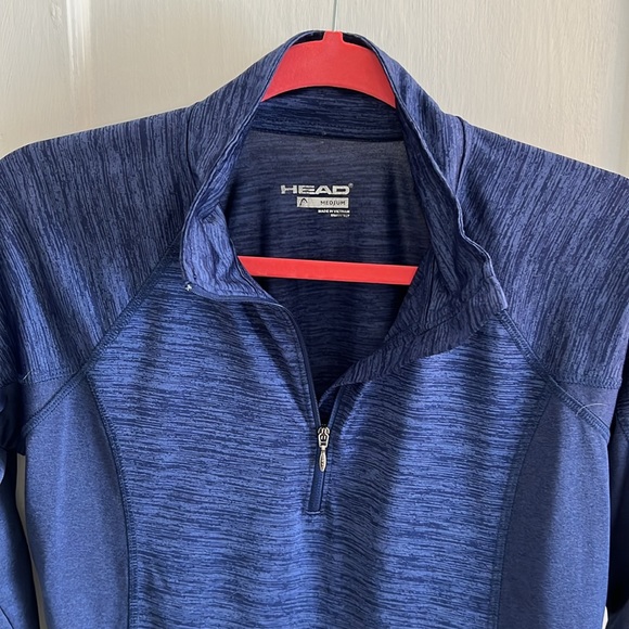 Head Tennis  3/4 Zip Dri-Tech Pull Over Sz M - Picture 5 of 6